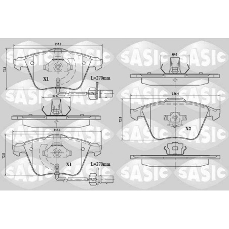 Plaquettes De Frein Avant Pour Audi A4 A6 Seat Exeo