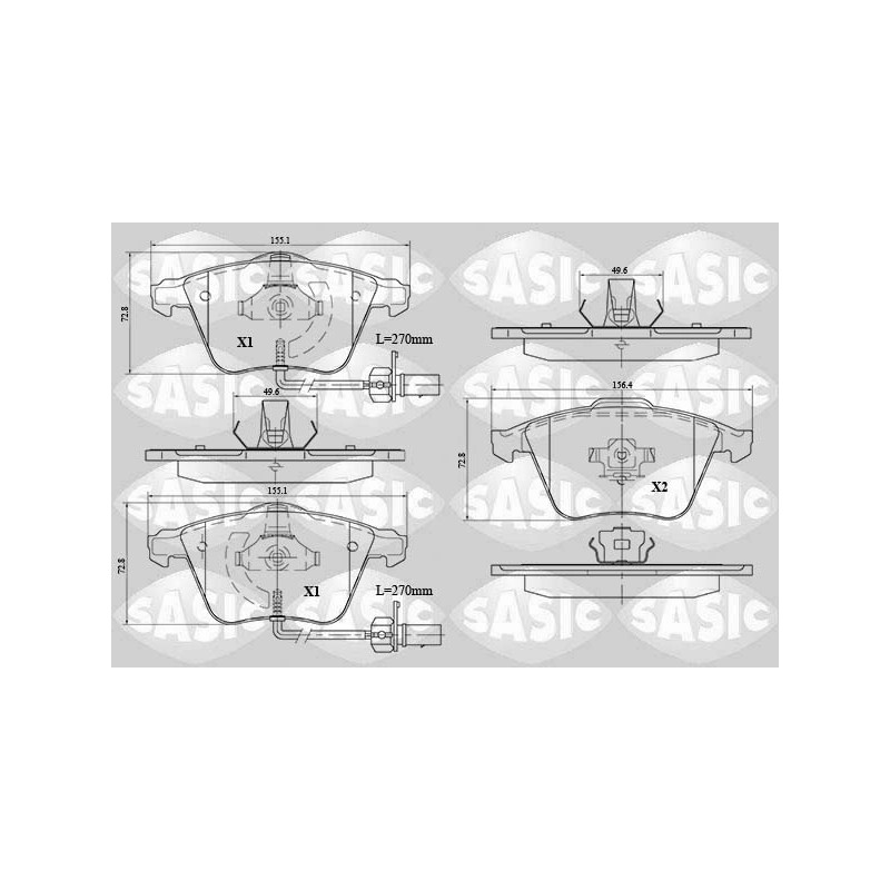 Plaquettes De Frein Avant Pour Audi A4 A6 Seat Exeo