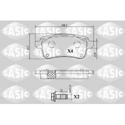 Plaquettes De Frein Arrière Pour Renault Espace V Grand Scénic IV 440608235R