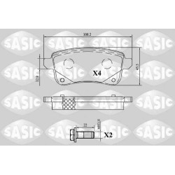 Plaquettes De Frein Arrière Pour Renault Arkana I Grand Scénic III 440608061R