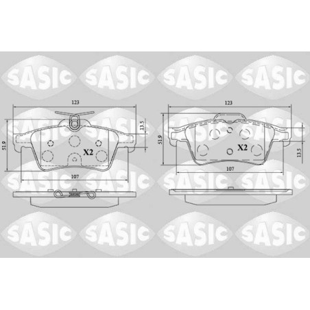Plaquettes De Frein Arrière Pour Peugeot 508 I 1619790380 1647875980 4254A8