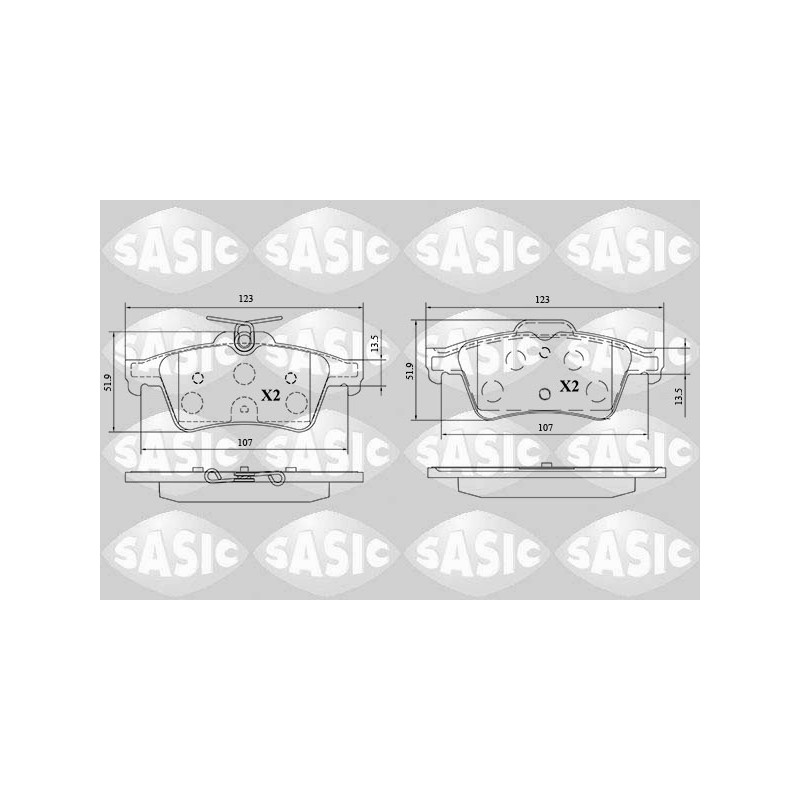 Plaquettes De Frein Arrière Pour Peugeot 508 I 1619790380 1647875980 4254A8