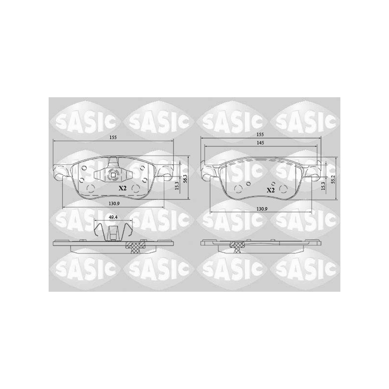 Plaquettes De Frein Avant Pour Ford Fiesta VII 2095060 2095160 2279460