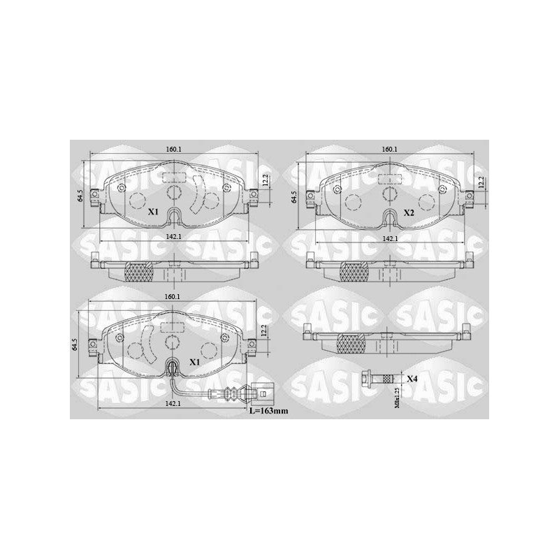 Plaquettes De Frein Avant Pour VW Audi A3 Q2 Q3 Seat Skoda 8V0698151B 8V0698151D