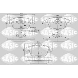 Plaquettes De Frein Avant Pour VW Audi Q3 Seat 5N0698151 5N0698151A 5N0698151B