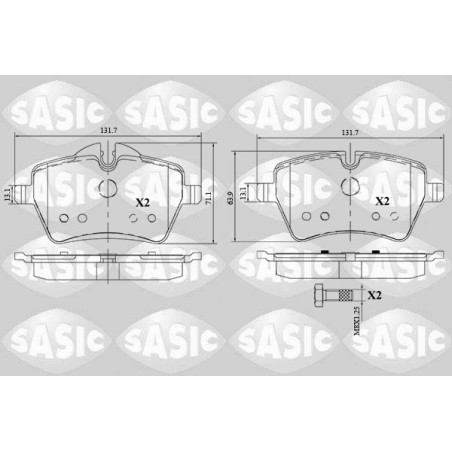 Plaquettes De Frein Avant Pour Mini Mini Clubman Countryman Paceman 34116770251