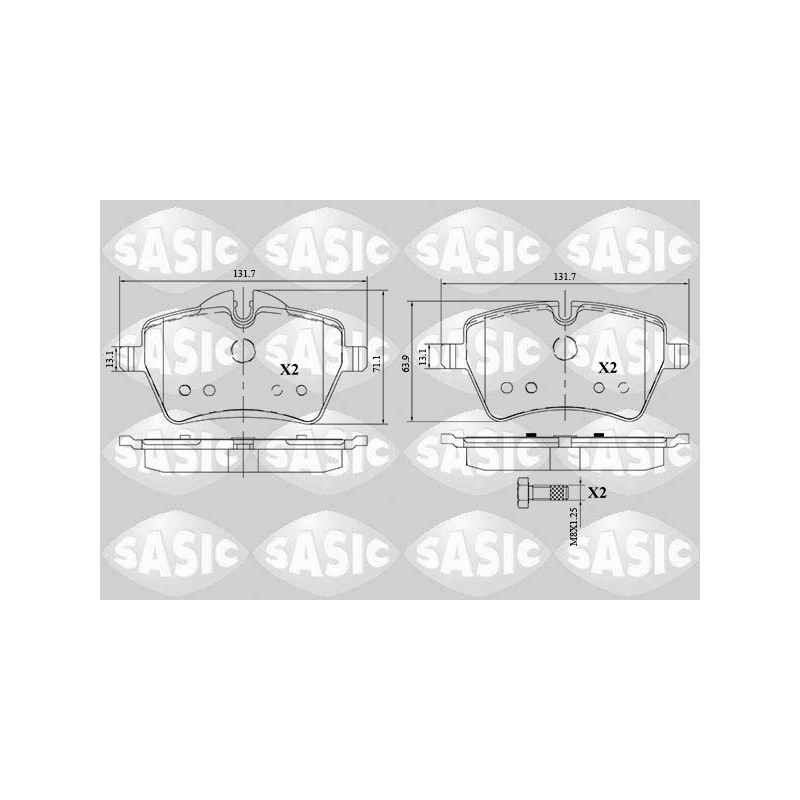 Plaquettes De Frein Avant Pour Mini Mini Clubman Countryman Paceman 34116770251