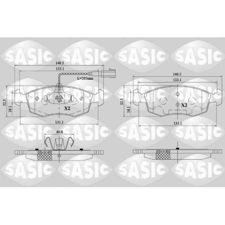 Plaquettes De Frein Avant Pour Fiat 500 C Punto 77365729 77365811 77366270
