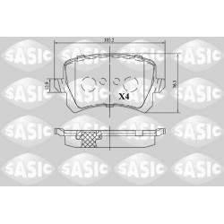 Plaquettes De Frein Arrière Pour VW Audi Seat 3AA698451 3AA698451A 3C0698451C