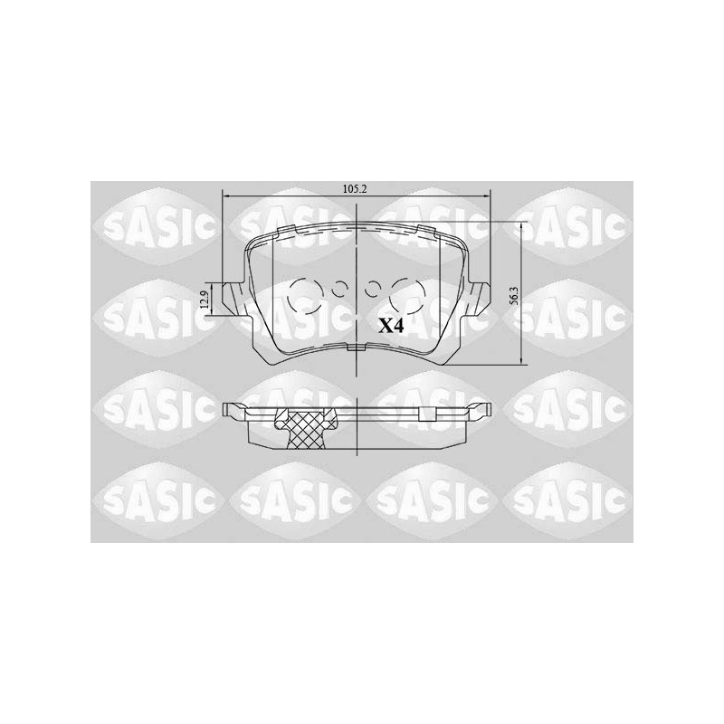 Plaquettes De Frein Arrière Pour VW Audi Seat 3AA698451 3AA698451A 3C0698451C