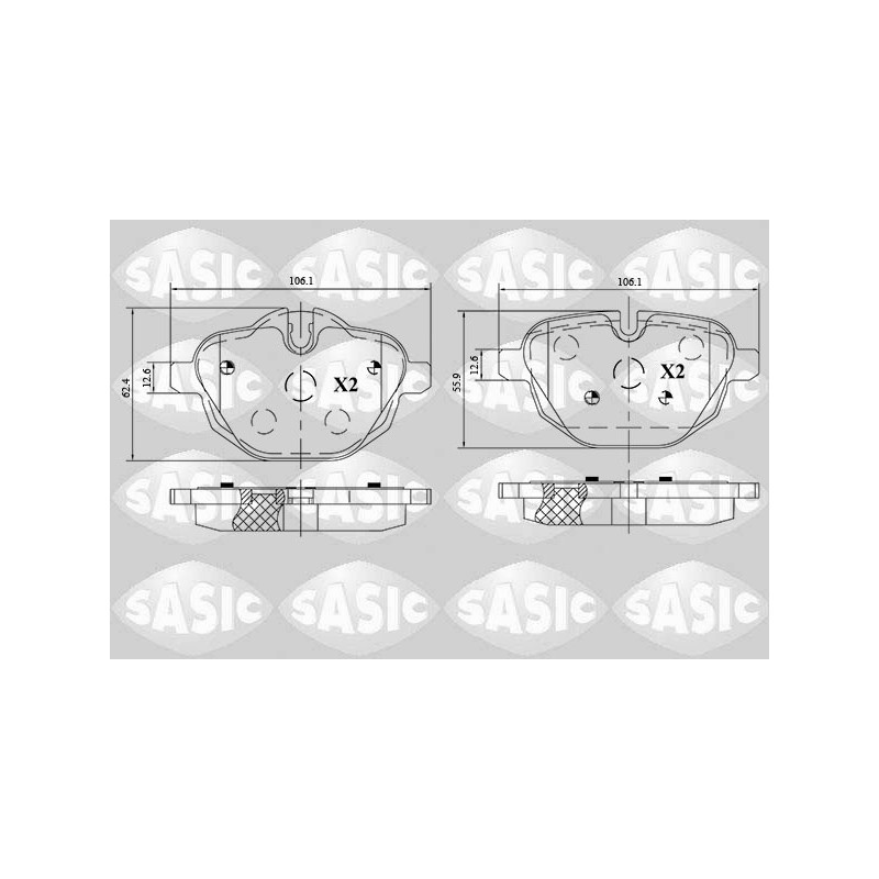 Plaquettes De Frein Arrière Pour BMW Série 5 F10 F11 F90, G30 G31 34218847062