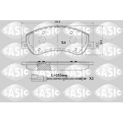 Plaquettes De Frein Avant Pour Ford Transit ME6C1J2K021AA ME6C1J2K021AB