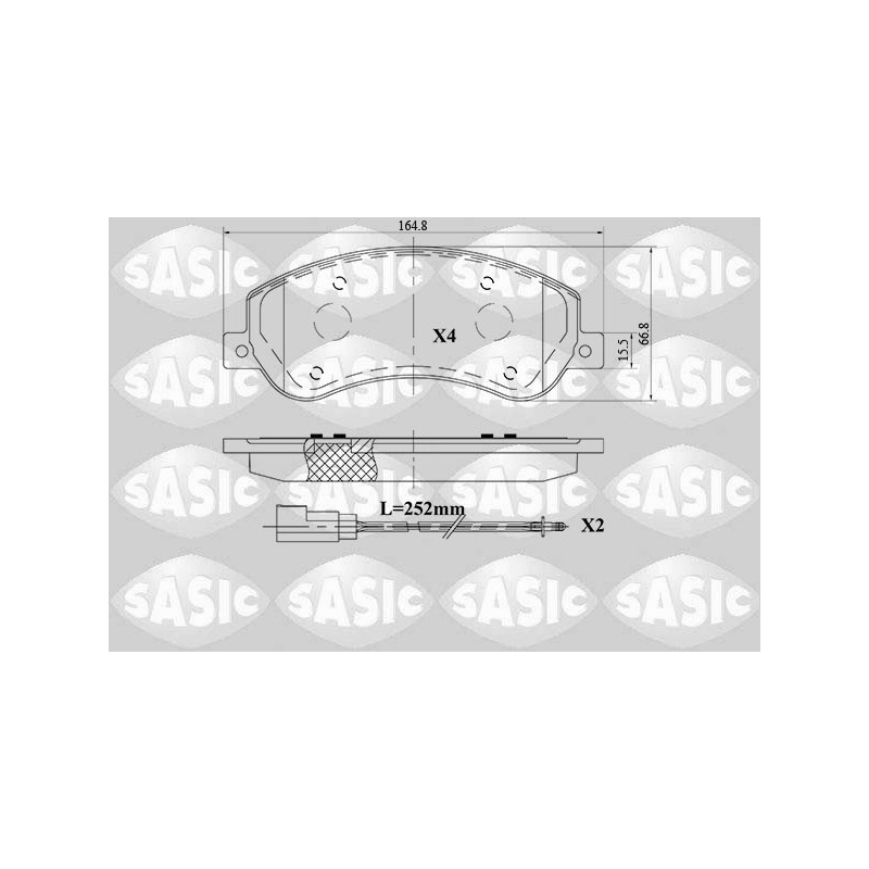 Plaquettes De Frein Avant Pour Ford Transit ME6C1J2K021AA ME6C1J2K021AB