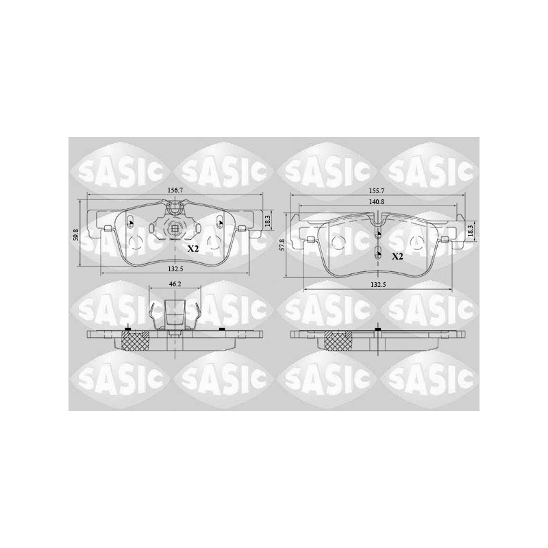 Plaquettes De Frein Avant Pour BMW Série 1 F20 F21 2 F22, F87 F23 34116850567