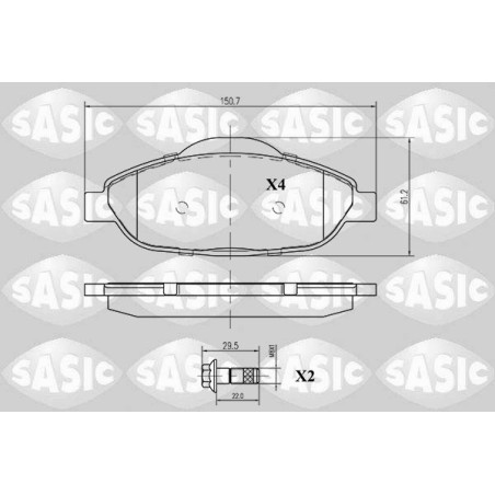 Plaquettes De Frein Avant Pour Peugeot 308 3008 1609253080 1613259380 1635058180