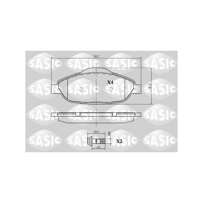 Plaquettes De Frein Avant Pour Peugeot 308 3008 1609253080 1613259380 1635058180