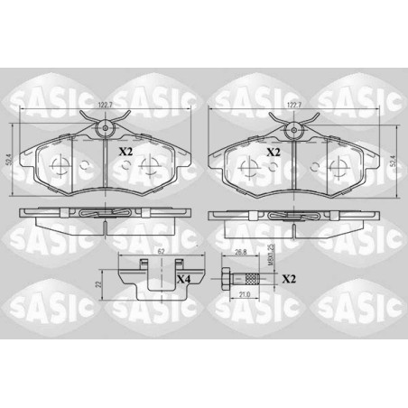 Plaquettes De Frein Avant Pour Citroën C2 C3 I II 425236 425258 425345 425369