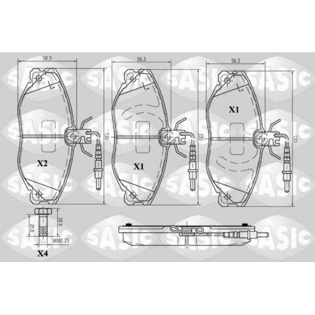 Plaquettes De Frein Avant Pour Peugeot 306 406 607 Citroën Xsara ZX