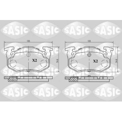 Plaquettes De Frein Arrière Pour Peugeot Renault Citroën 425490 7701202210