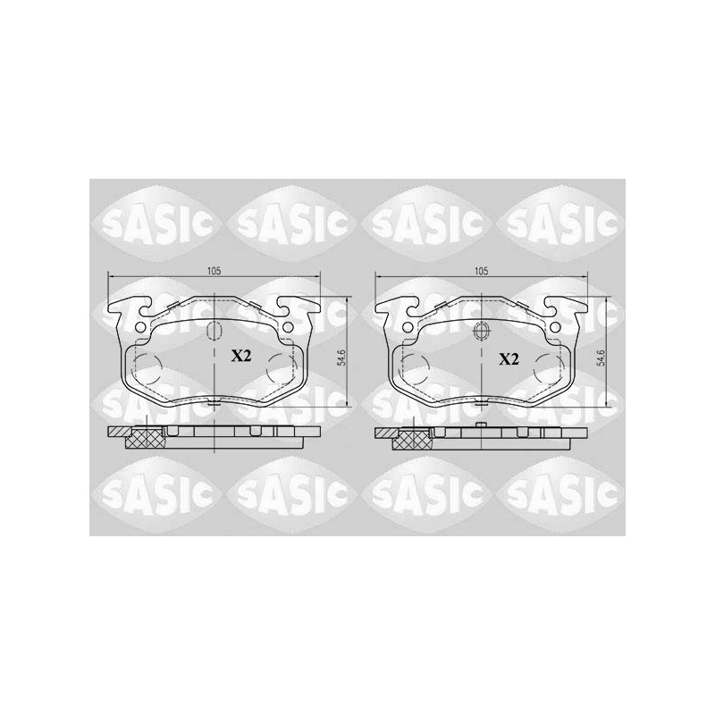 Plaquettes De Frein Arrière Pour Peugeot Renault Citroën 425490 7701202210