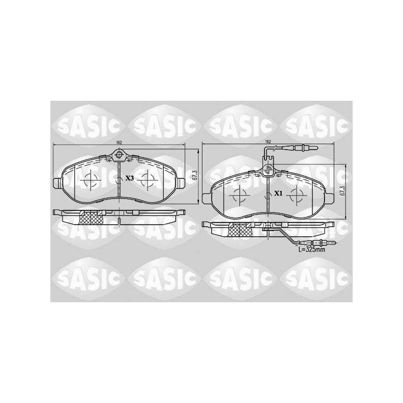 Plaquettes De Frein Avant Pour Peugeot Fiat Toyota Citroën 4254A2 77364511