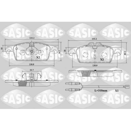 Plaquettes De Frein Avant Pour Peugeot 508 I 1610100580 1610103580 4254A6