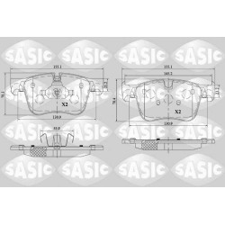 Plaquettes De Frein Avant Pour Peugeot 308 II Citroën C4 Picasso II Spacetourer