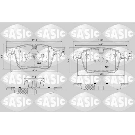 Plaquettes De Frein Avant Pour Peugeot 308 II Citroën C4 Picasso II Spacetourer