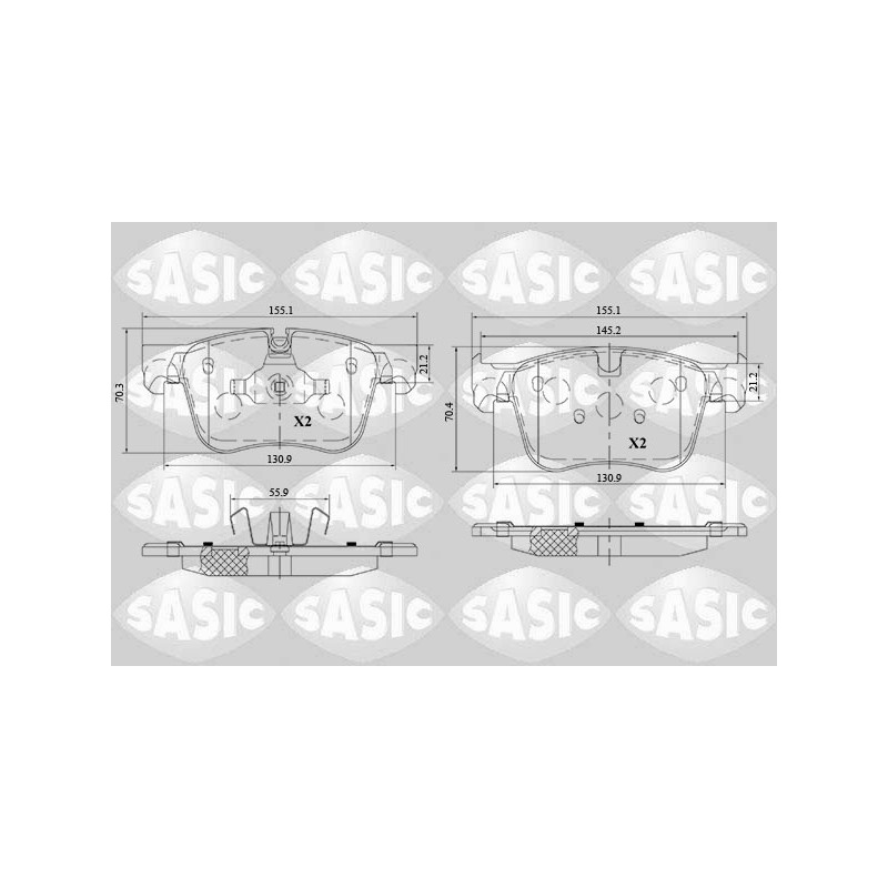 Plaquettes De Frein Avant Pour Peugeot 308 II Citroën C4 Picasso II Spacetourer