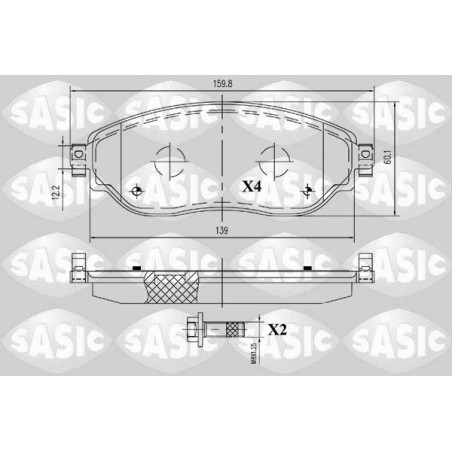 Plaquettes De Frein Avant Pour Renault Opel Fiat Nissan 410601073R 4423332