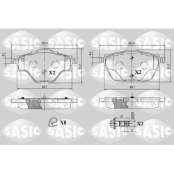 Plaquettes De Frein Arrière Pour Peugeot Opel Citroën DS 1609000980 95525386