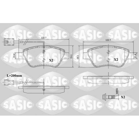 Plaquettes De Frein Avant Pour Peugeot Fiat 500 Citroën 1609253280 71770118
