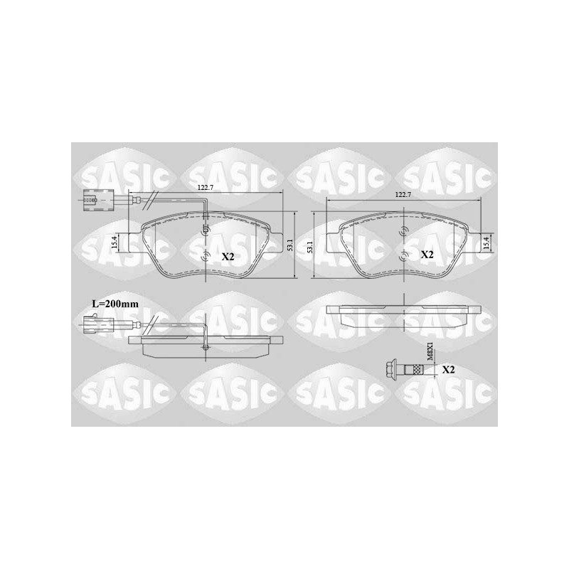 Plaquettes De Frein Avant Pour Peugeot Fiat 500 Citroën 1609253280 71770118