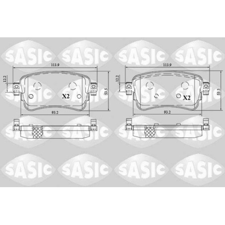 Plaquettes De Frein Arrière Pour Peugeot Opel Toyota Citroën Jumpy 1617936880