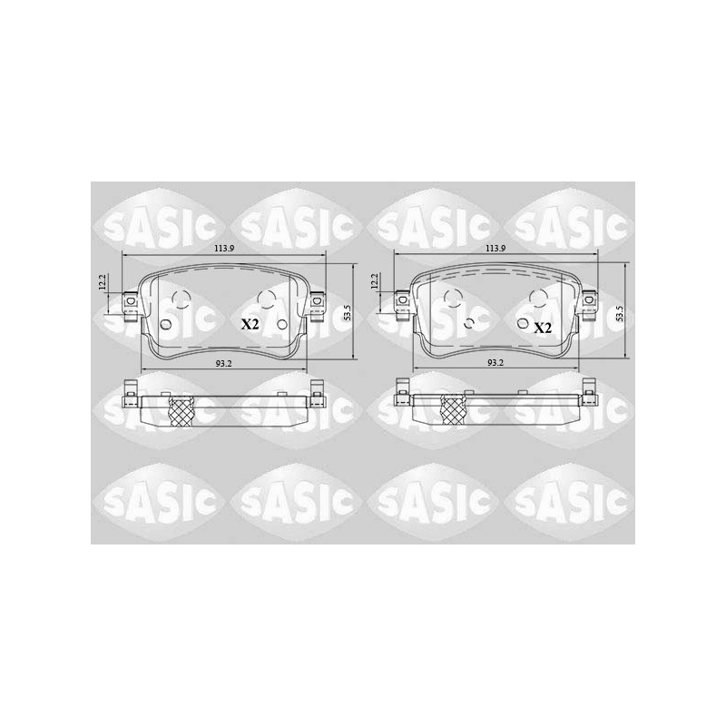 Plaquettes De Frein Arrière Pour Peugeot Opel Toyota Citroën Jumpy 1617936880