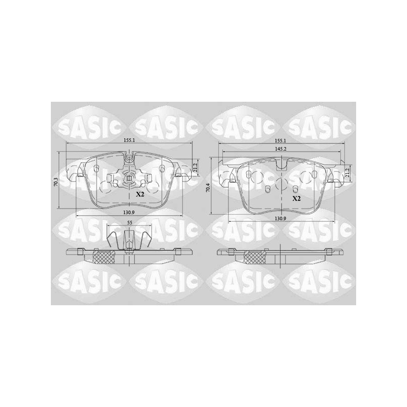 Plaquettes De Frein Avant Pour Peugeot Opel Toyota Citroën 1623162380 95525370
