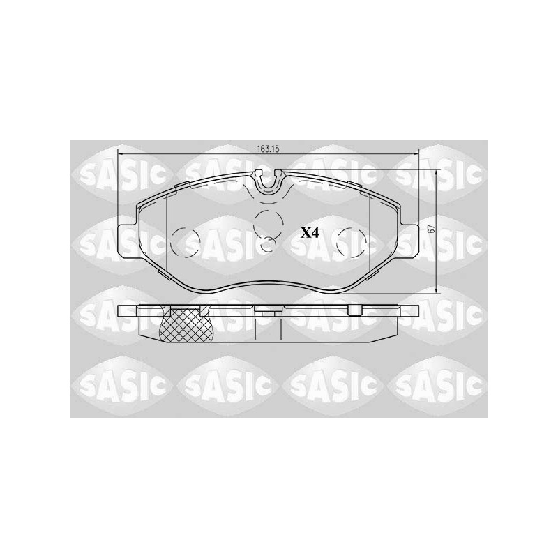 Plaquettes De Frein Avant Pour VW Crafter 30-35 30-50 MERCEDES Classe V Vito
