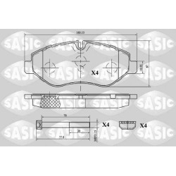 Plaquettes De Frein Avant Pour Iveco Daily Citys III IV VI 42555881 42561355