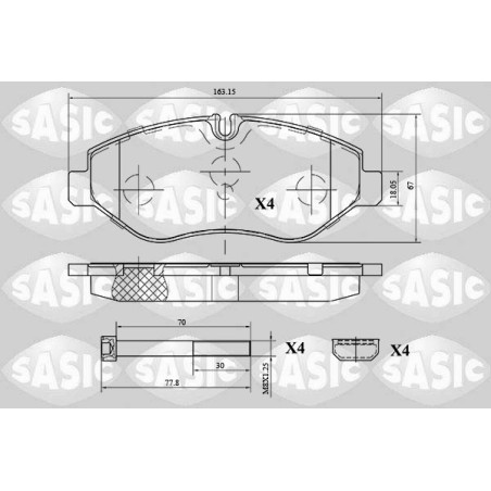 Plaquettes De Frein Avant Pour Iveco Daily Citys III IV VI 42555881 42561355