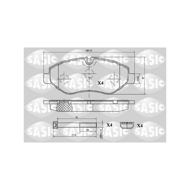 Plaquettes De Frein Avant Pour Iveco Daily Citys III IV VI 42555881 42561355