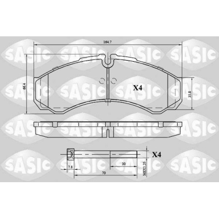 Plaquettes De Frein Arrière Pour Iveco Daily III 2994086 2995631 2996091