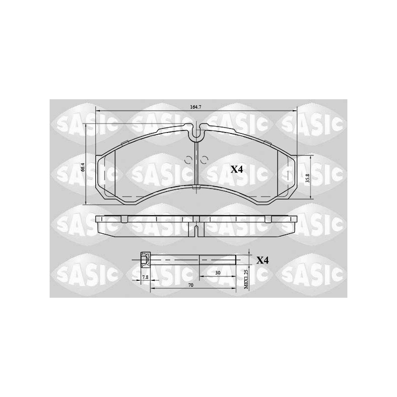 Plaquettes De Frein Arrière Pour Iveco Daily III 2994086 2995631 2996091