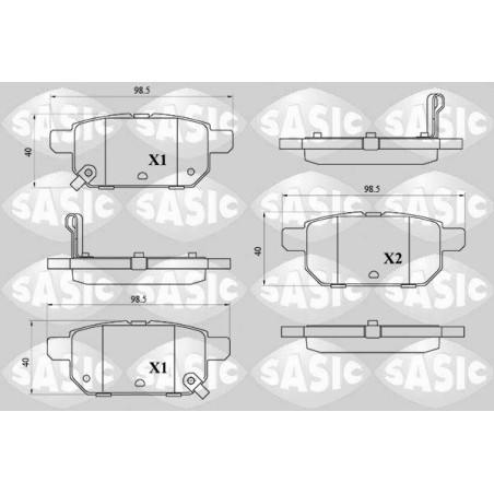 Plaquettes De Frein Arrière Pour Suzuki Baleno S-Cross Swift IV V 5580061M10000