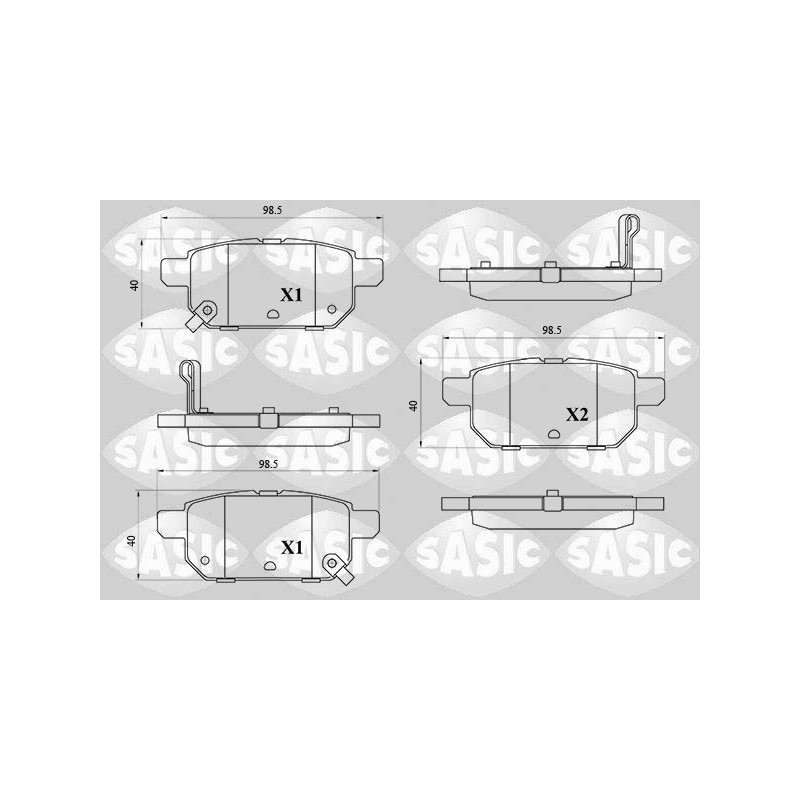 Plaquettes De Frein Arrière Pour Suzuki Baleno S-Cross Swift IV V 5580061M10000