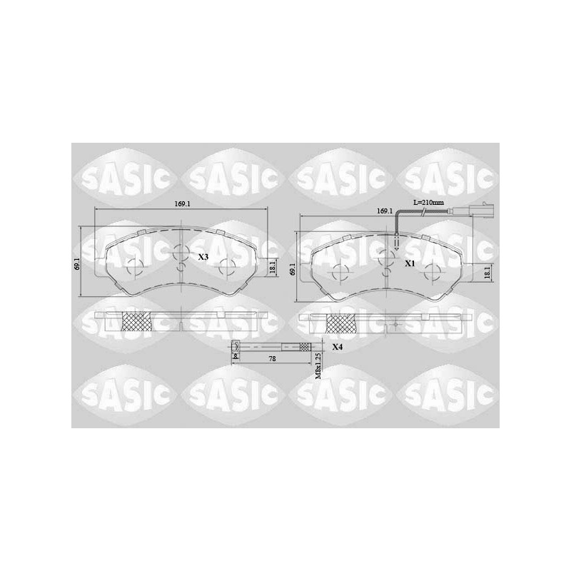 Plaquettes De Frein Avant Pour Peugeot Fiat Ducato Citroën 1623842580 77364015