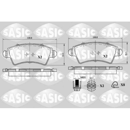 Plaquettes De Frein Avant Pour Peugeot 206 425229 E172132