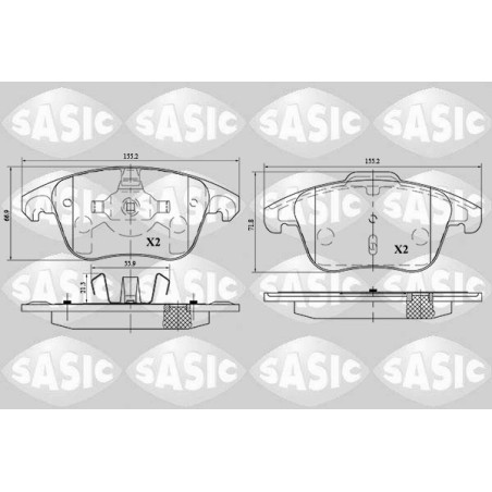Plaquettes De Frein Avant Pour Peugeot Opel Citroën DS 1617273380 1647862680