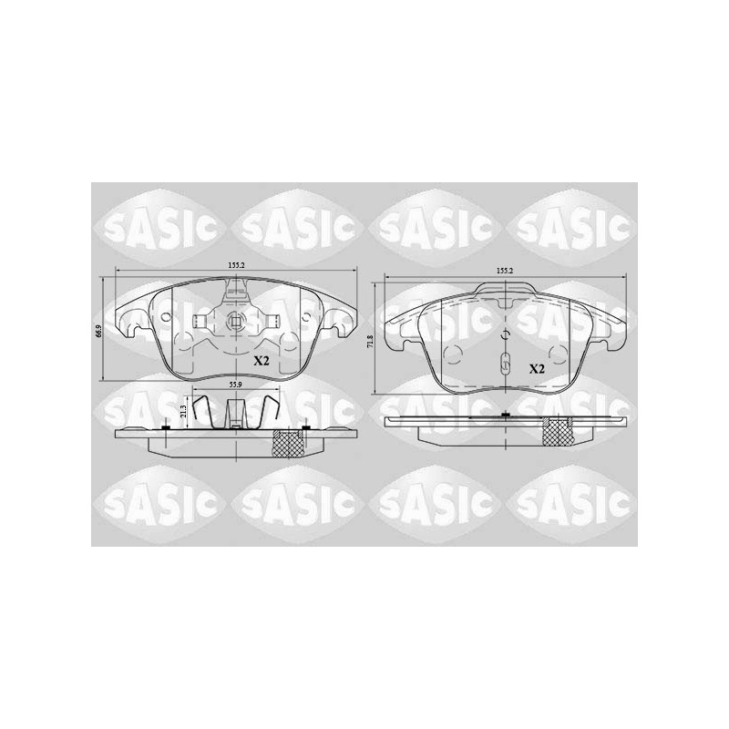 Plaquettes De Frein Avant Pour Peugeot Opel Citroën DS 1617273380 1647862680