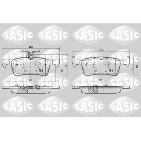 Plaquettes De Frein Arrière Pour Peugeot 308 II 1611331480