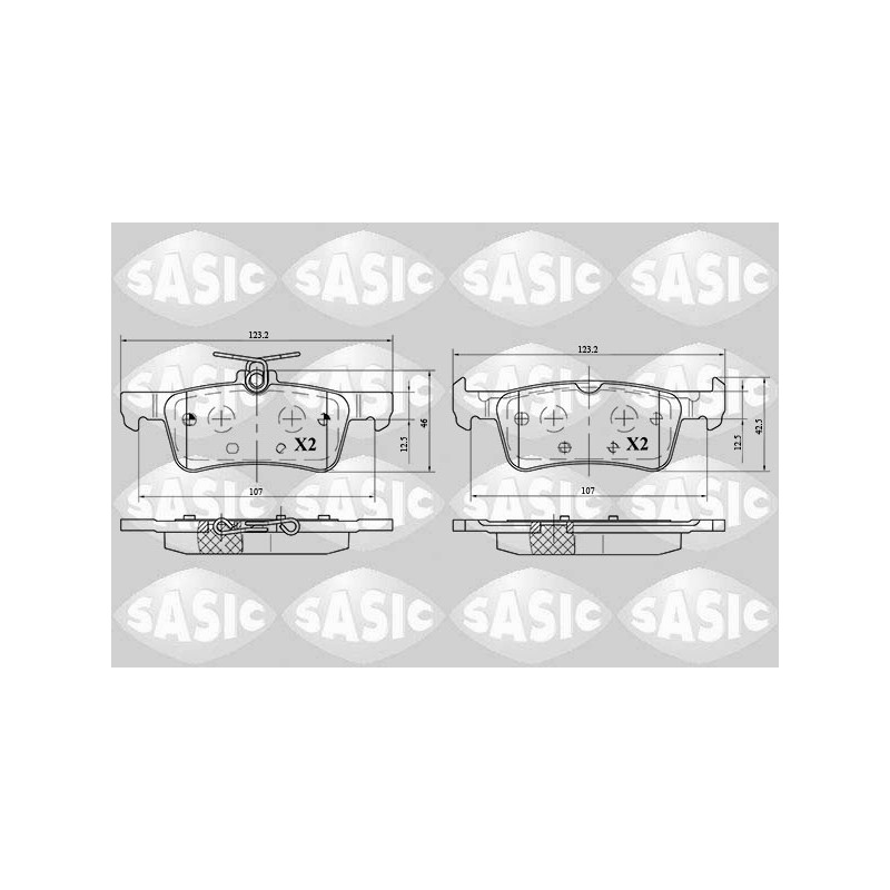 Plaquettes De Frein Arrière Pour Peugeot 308 II 1611331480